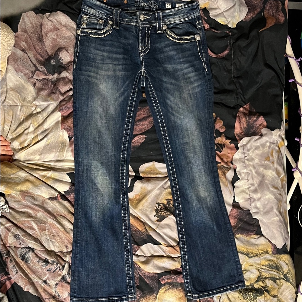Miss Me Dark Blue Flare Jeans